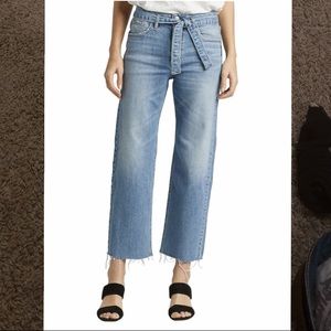 Silver jeans wide and tied